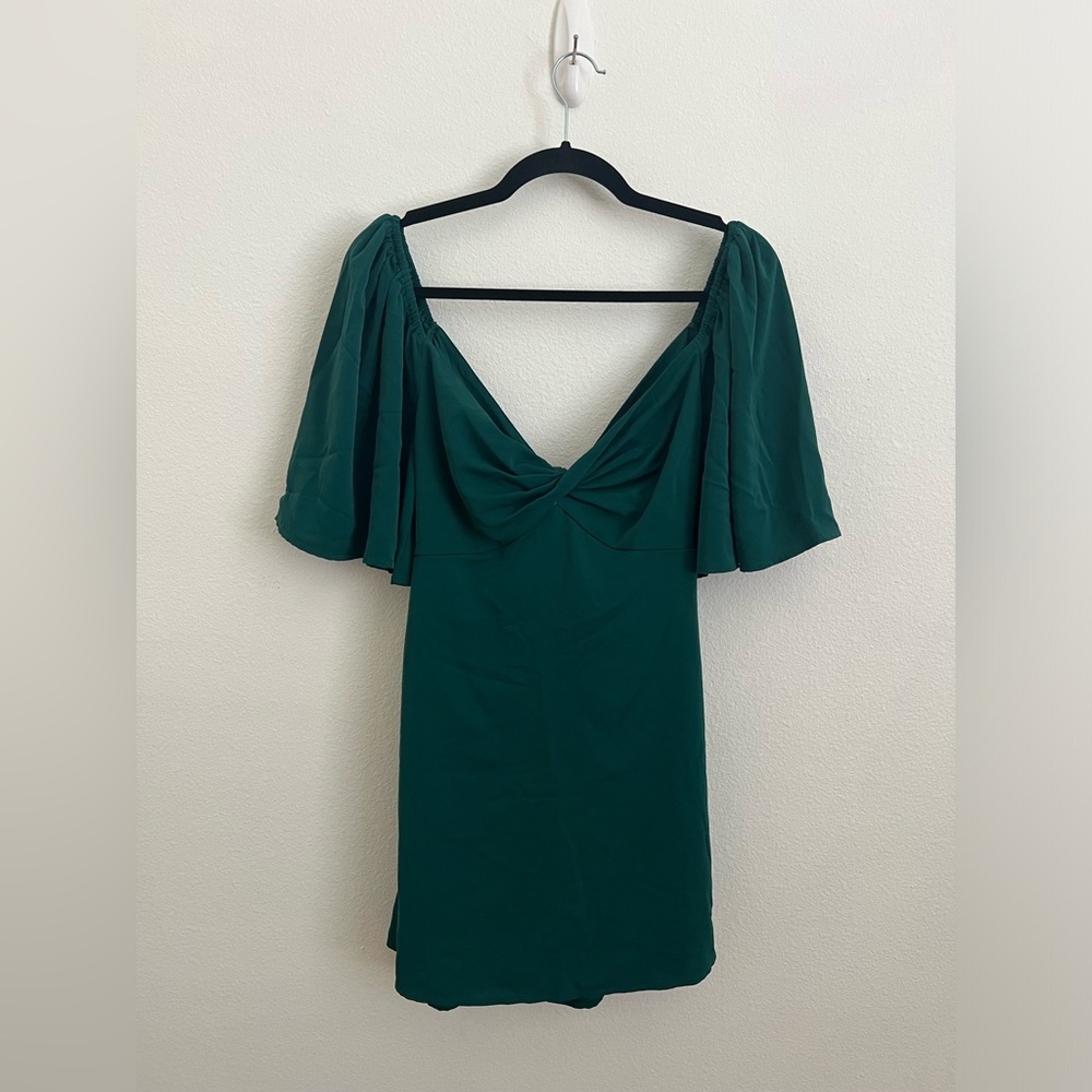 Abercrombie & Fitch Angel Sleeve Mini Dress, Petite